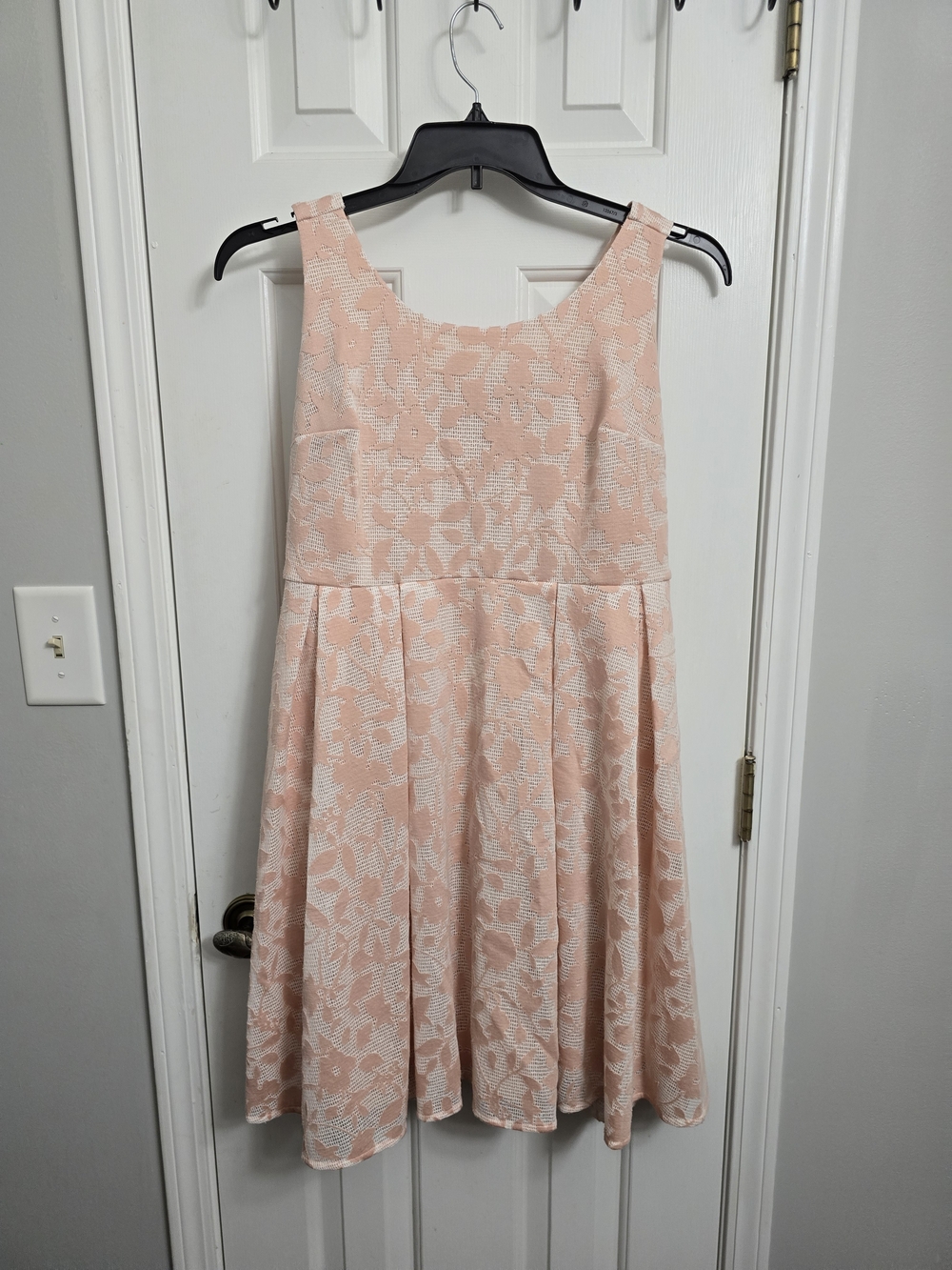 torrid Blush Pink Floral Jacquard Fit & Flare Dress